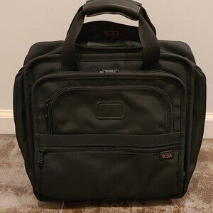 TUMI Alpha 2-Wheel Ballistic Nylon Rolling Laptop Briefcase Overnight Bag 2214D3